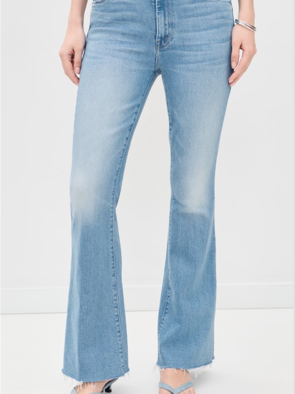 MOTHER Light Blue Flare Jeans